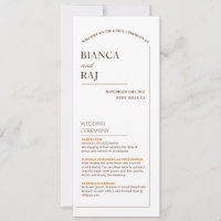 WEDDING-PROGRAMM