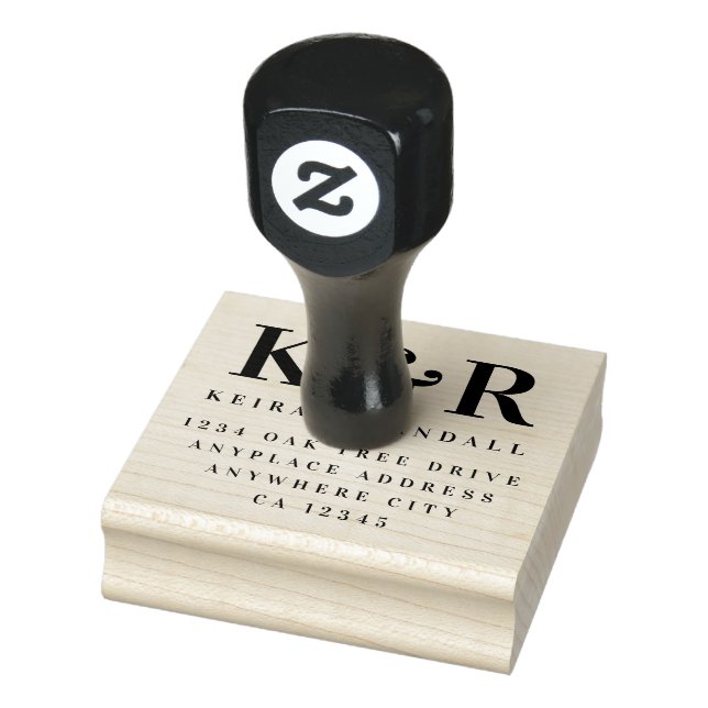 Wedding Return Address Stamp | Mr & Mrs Mailing Gummistempel (Stempel)