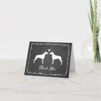 Wedding Rhodesian Ridgeback Silhouetten danken