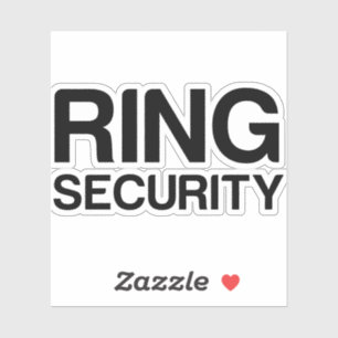 WEDDING RING SECURITY AUFKLEBER