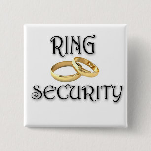 Wedding "RING-SICHERHEIT " Button
