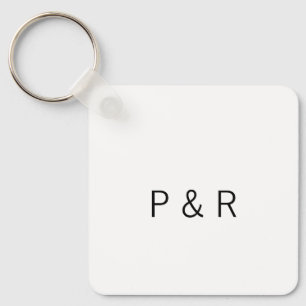 Wedding romantic partner add couple initial letter schlüsselanhänger