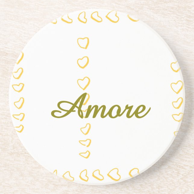 Wedding Sandstone Untersetzer (Vorne)