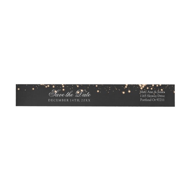 Wedding Save the Date Goldhollywood-Zauber (Person)