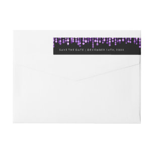 Wedding Save the Date moderne lila Lichter