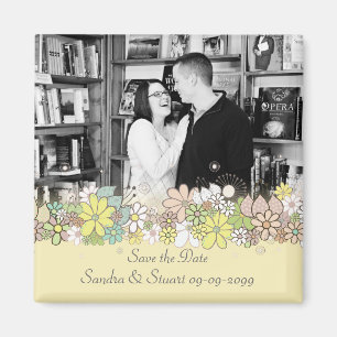 Wedding Save the Date Rahmen addieren Sie Magnet