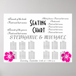 Wedding Seating Chart Poster