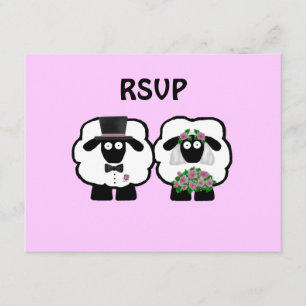 Wedding Sheep UAWG RSVP Karte