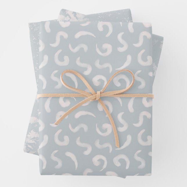 Wedding Shine abstraktes Muster Geschenkpapier Set (Beispiel)