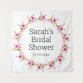 Wedding shower personalized tapestry wandteppich
