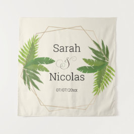 Wedding shower wall poster personalized wandteppich