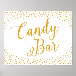 Wedding Sign - Candy Bar Confetti Wedding Sign Poster