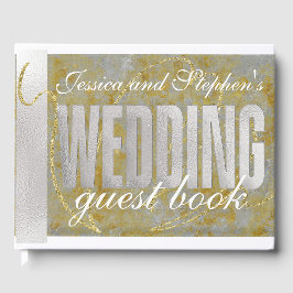 Wedding Silver Lining Guest Book Gästebuch