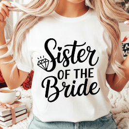 Wedding Sister of the Bride Squad Bachelorette Tri-Blend Shirt