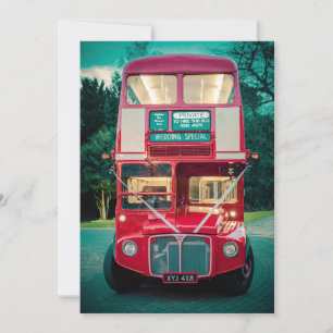 Wedding Special London Red Bus Einladung