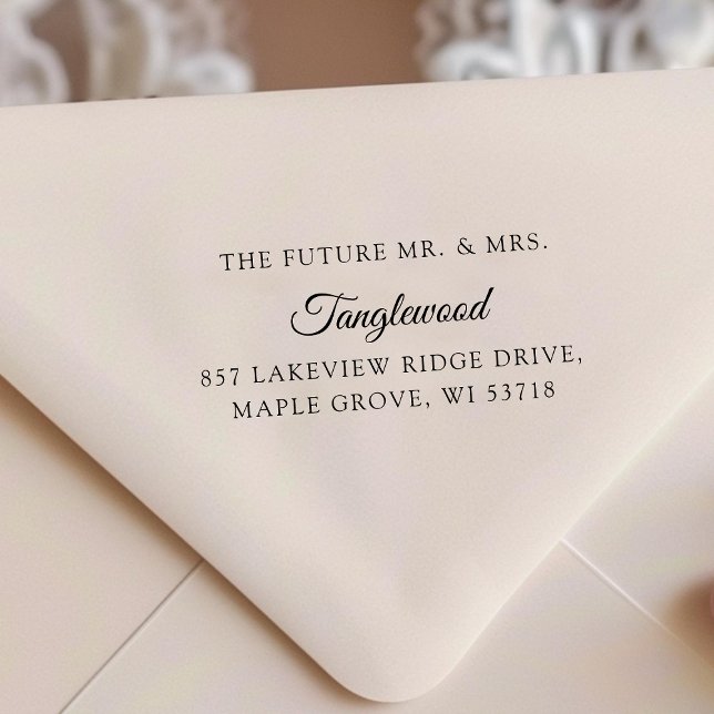 [Wedding Stamp] The Future Mr & Mrs Address Label Permastempel ([Wedding Stamp] The Future Mr & Mrs Address Label Self-inking Stamp)