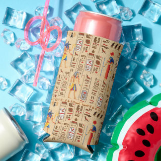 Wedding Style Gold Egyptian Hieroglyphs Deities Selters Dosenkühler