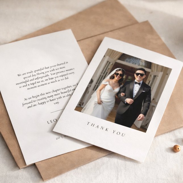 Wedding Sunglasses Photo Thank You Card Dankeskarte (Sunglasses Couple photo thank you card)
