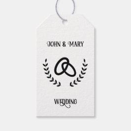 Wedding Tag announcement Geschenkanhänger
