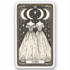 Wedding Tarot Brides Aufkleber