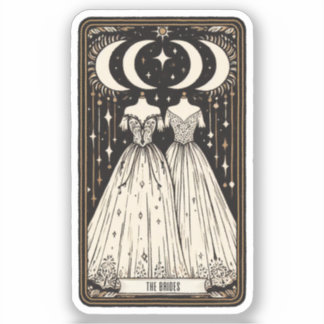 Wedding Tarot Brides Aufkleber