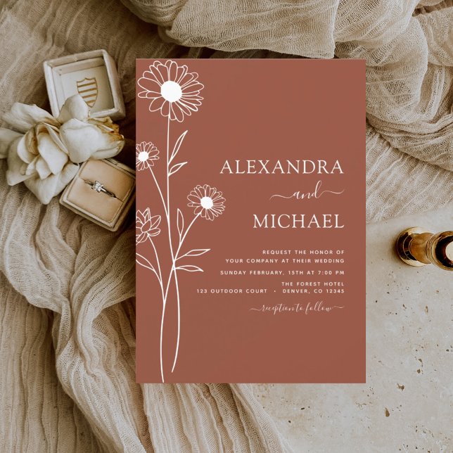 Wedding Terracotta Burnt Orange Floral (Von Creator hochgeladen)