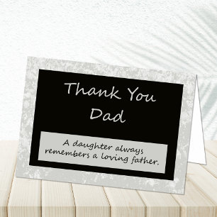 Wedding Thank You Card to Parent Dad Dankeskarte