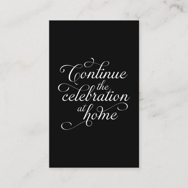 Wedding Thank You Card Visitenkarte (Vorderseite)