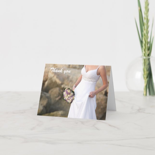Wedding Thank You Note Card Dankeskarte (Vorderseite)
