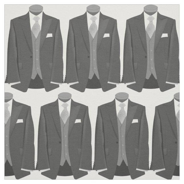 Wedding Themed Tuxedo Fabric Stoff (Muster)