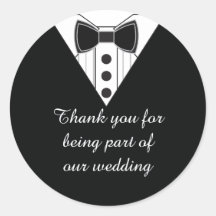 Wedding Tuxedo Danke Ihnen für Stickers