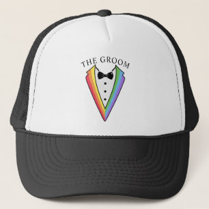 Wedding Tuxedo Gay LGBTQ+ Truckerkappe