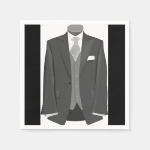 Wedding Tuxedo Paper Napkins Serviette