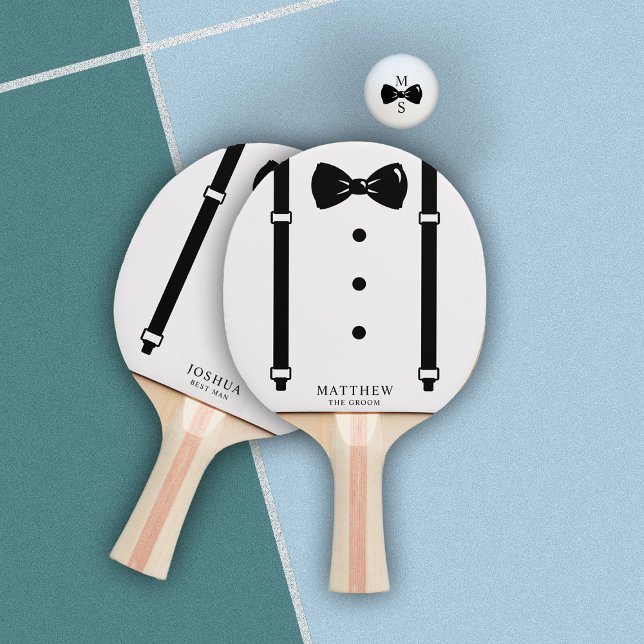 Wedding Tuxedo Suspenders Bow Krawatte Tischtennisball (Von Creator hochgeladen)