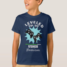 Wedding Usher Leveled Up Gamer Funny T - Shirt