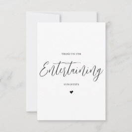 Wedding Vendor Vielen Dank Card - DJ/Band Dankeskarte