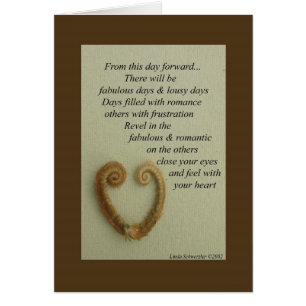 Wedding Vers - von diesem Tag vorwärts…