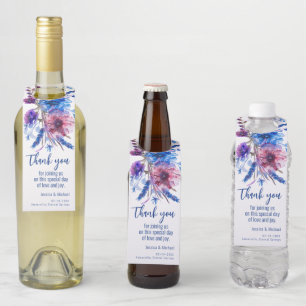 💍 Wedding Vielen Dank Flaschenanhänger