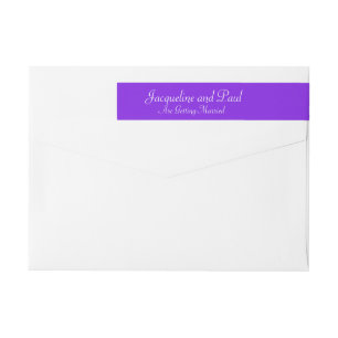 Wedding violette Adressen-Etiketten