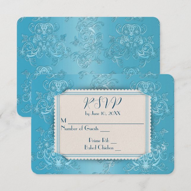 Wedding Vow Renewal UAWG RSVP Karte (Vorne/Hinten)