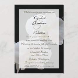 Wedding Vow Renewal White Orchids Einladung