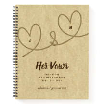 Wedding Vows Journal Custom halten Mr. oder Mrs.