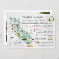 Wedding Weekend in Napa | Itinerary Card