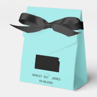 Wedding Welcome to Kansas Favor Box Staat Karte