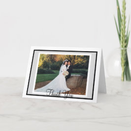 Wedding White Gray Foto Vielen Dank Karten