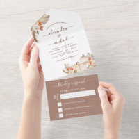 Wedding White Pumpkins Boho Terracotta UAWG