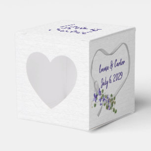 Wedding White Ribbon Herz Geschenkschachtel