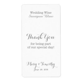 Wedding Wine Vielen Dank