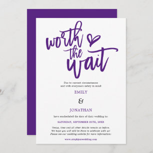 Wedding Worth the Wait Script Lila Save The Date