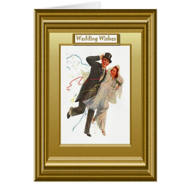 Wedding Wünsche - glückliches Paar (Vorne)